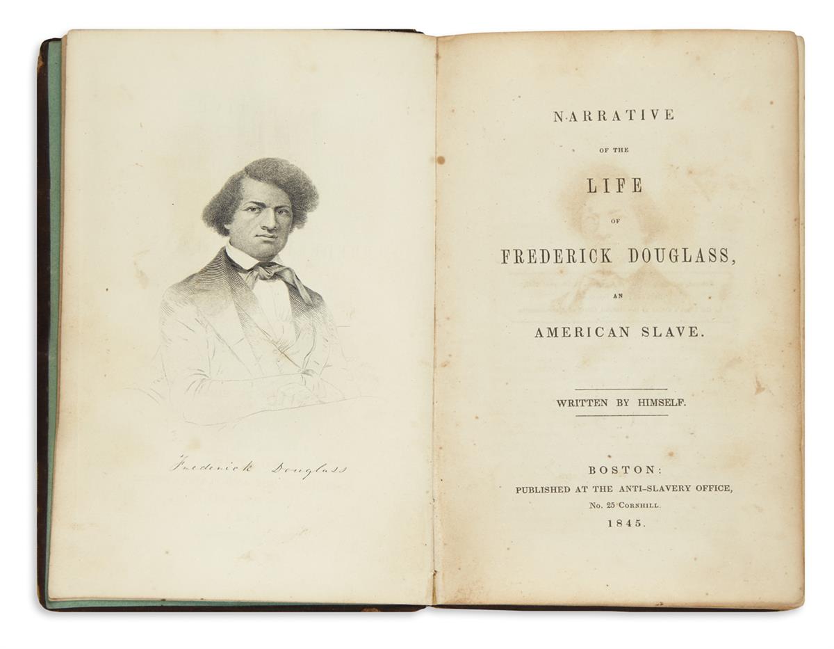 (SLAVERY AND ABOLITION.) Douglass, Frederick. Narrative of the Life of Frederick Douglass, an American Slave.
